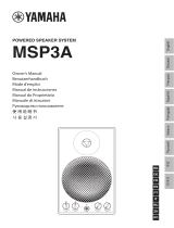 Yamaha Powered Speaker System MSP3A Manual do proprietário