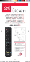 LG URC-4911 TV Replacement Remote Manual do usuário