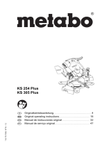 Metabo KS 254 Plus Manual do usuário