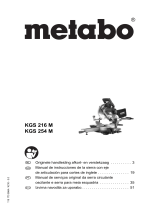 Metabo KGS 254 M Instruções de operação