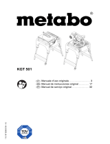 Metabo KGT 501 Instruções de operação