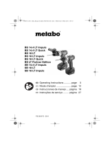 Metabo BS 18 LT Instruções de operação