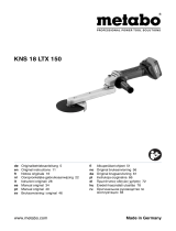 Metabo KNS 18 LTX 150 Instruções de operação