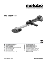 Metabo KNS 18 LTX 150 Instruções de operação
