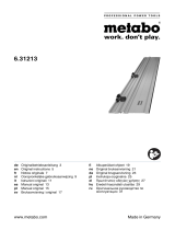 Metabo Guide rail 1500 mm Instruções de operação