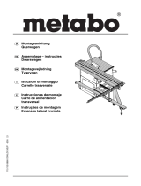 Metabo Transversing SADDLE PKF 255 Instruções de operação