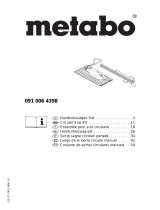 Metabo Circular saw set FLEXO 500 Instruções de operação