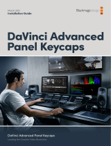 Blackmagic DaVinci Advanced Panel Keycaps Installation  Manual do usuário