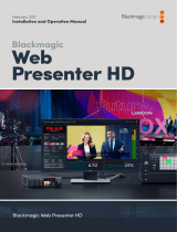 Blackmagic Web Presenter HD  Manual do usuário