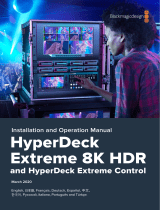 Blackmagic HyperDeck Extreme 8K HDR and HyperDeck Extreme Control  Manual do usuário