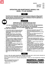 Ingersoll-Rand 772 Operation and Maintenance Manual