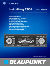 Blaupunkt HEIDELBERG CD52 Manual do proprietário