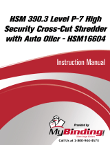 MyBinding HSM 390.3 Level 6 High Security Auto Oiler Manual do usuário