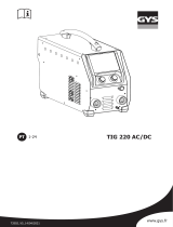 GYS TIG 220 AC/DC HF FV Manual do proprietário