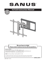 Sanus VLF220-B1 Black Manual do usuário