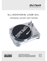 DJ-Tech SL 1300 MK6 USB-SIL Manual do usuário