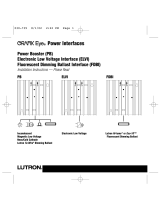 Lutron Electronics Grafik Eye FDBI Installation Instructions Manual