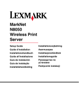 Lexmark MARKNET N8050 WIRELESS PRINT SERVER Manual do proprietário