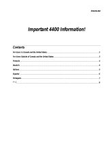 Intermec 4400 Supplementary Manual