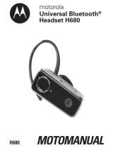 Motorola H680 - Headset - Over-the-ear Manual do usuário