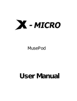 X-Micro MusePod Manual do usuário