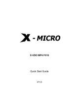 X-Micro XMP3T-F2G Guia rápido