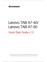 Lenovo Tab A7-50 Guia rápido