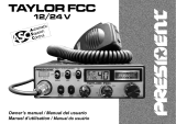 PRESIDENT Taylor FCC Manual do proprietário