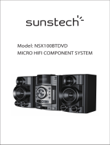 Sunstech NSX100BTDVD Guia de usuario