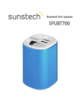 Sunstech Speaker alum bluetooth blue Manual do usuário