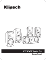 Klipsch Reference Theatre Pack 5.0 Manual do usuário