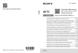 Sony Alpha A7C Noir + 28-60 Manual do proprietário