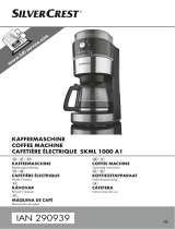 Silvercrest IAN 290939 Kaffeemaschine Manual do proprietário