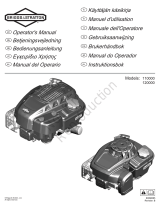 Simplicity OPERATOR'S MANUAL -ENGINE, MDL 110000 120000 123P00 Manual do usuário