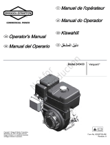 Simplicity ENGINE, MODEL 245400, VANGUARD Manual do usuário