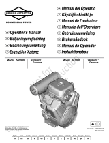 Simplicity ENGINE, MODEL 540000 610000, VANGUARD, GASEOUS Manual do usuário