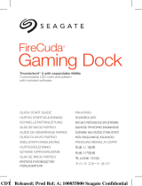 Seagate STJF4000400 FireCuda Gaming Dock 4TB Manual do usuário