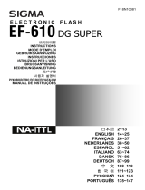 Sigma EF-610 DG SUPER - Manual do usuário