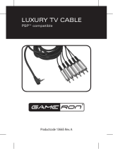 GAMERON LUXURY TV CABLE PSP Manual do proprietário