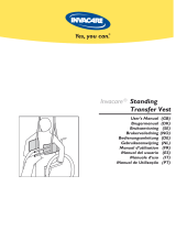 Invacare Standing Transfer Vest Manual do usuário