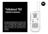 Motorola Talkabout T62 Blue/Black (2 штуки) Manual do usuário