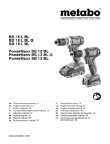 Metabo PowerMaxx BS 12 BL (601038500) кейс Manual do usuário