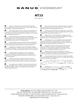 Sanus MТ25s Manual do usuário