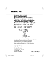 Hitachi ds 18dmr Manual do usuário