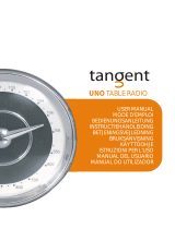 Tangent Uno Table Radio - Light oak Manual do usuário