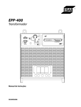 ESAB EPP-400 Plasma Power Source Manual do usuário
