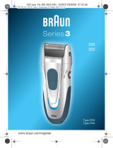 Braun 330, 320, Series 3 Manual do usuário