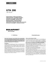 Bosch BLAUPUNKT GTA 200 Manual do proprietário