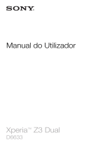 Sony Xperia Z3 Dual Manual do usuário