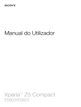 Sony Xperia Z5 Compact Manual do usuário